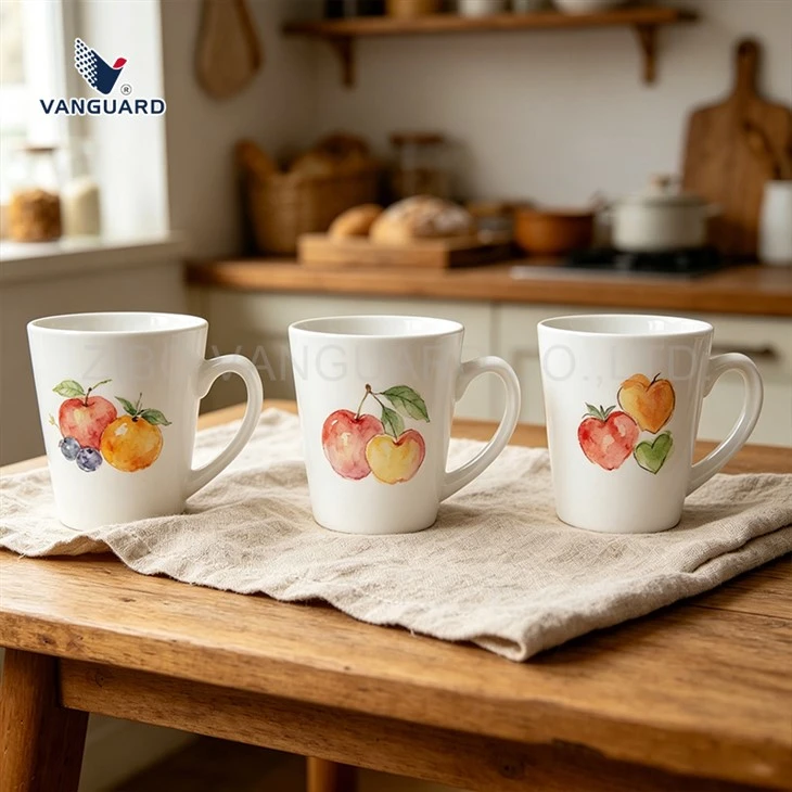Kubek ceramiczny w kształcie kwiatowego latte